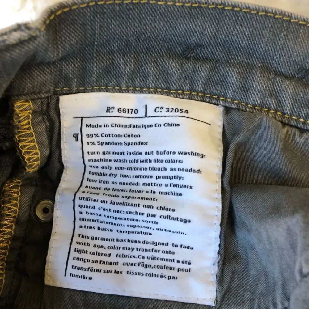 Pilcro & The Letterpress Low‎ Rise Straight Jeans- Women’s 27